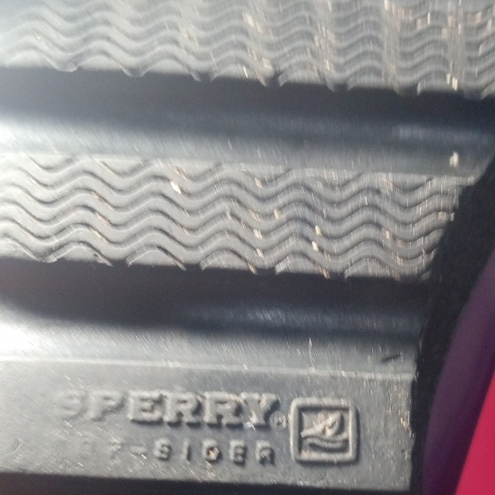 Purple Women's Lace-Up 2” Wedge Heels Rubber Boots, Size 9 - Picture 9 of 10